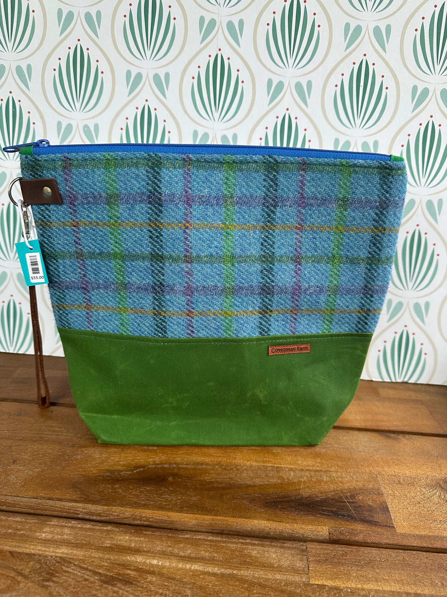 Harris Tweed Zipper Bag