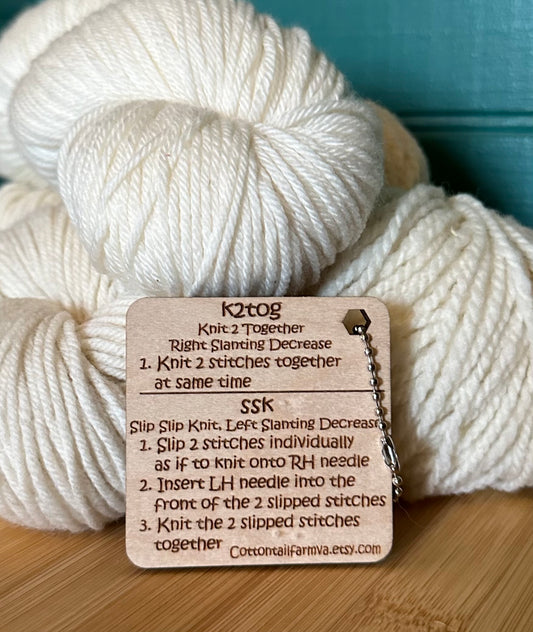 K2tog, SSK Tool, Mini Helper