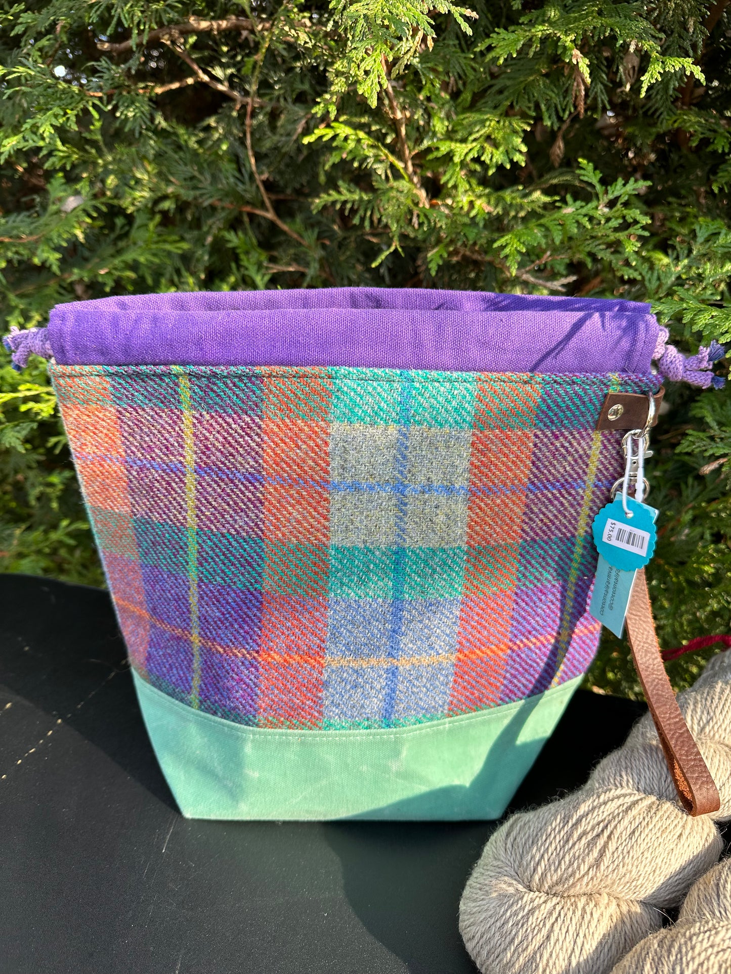 Harris Tweed Medium Drawstring