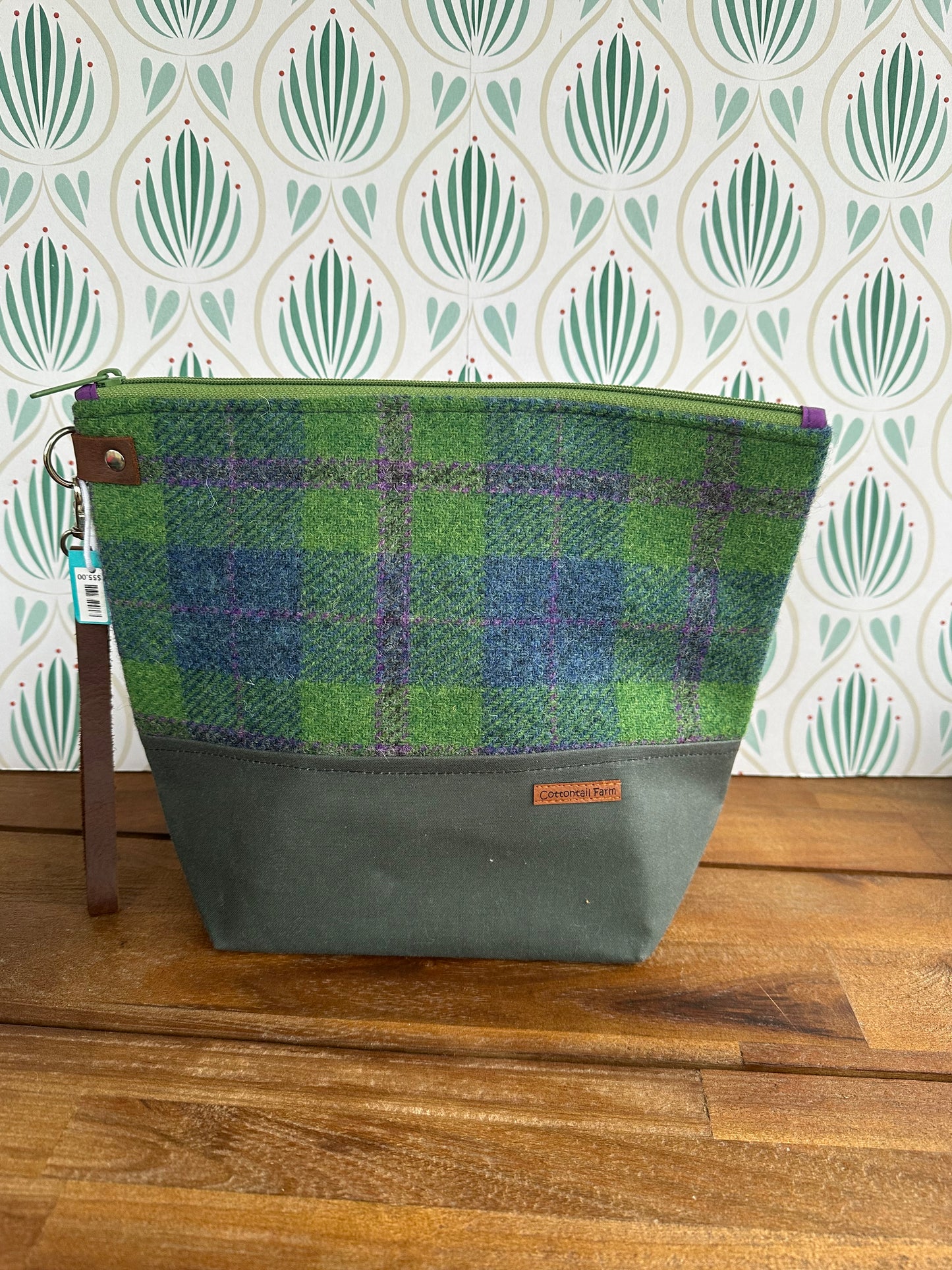 Harris Tweed Zipper Bag
