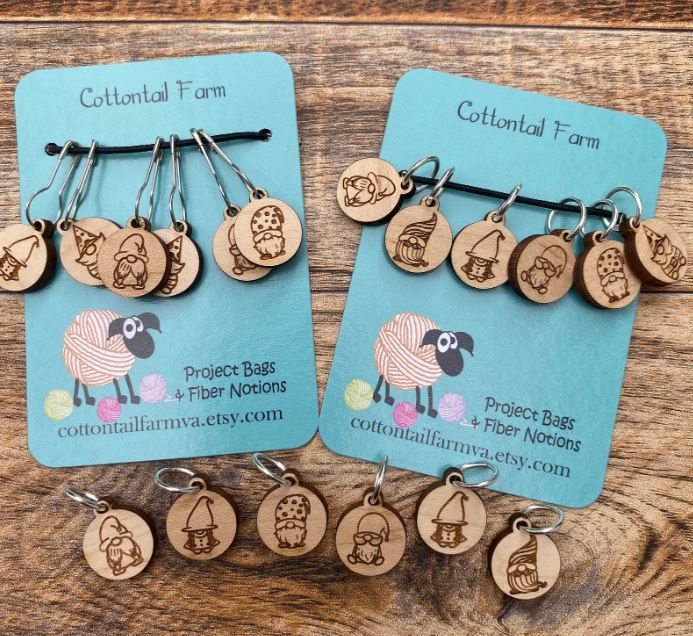 Gnome Stitch Markers