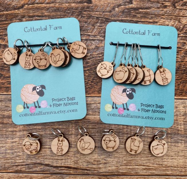 Farm Animals Stitch Markers