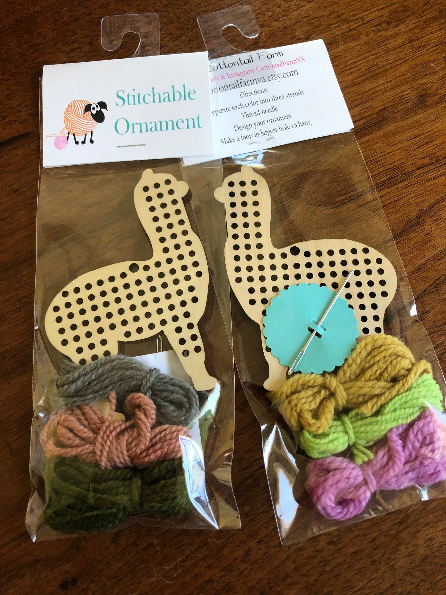 Alpaca Stitchable Ornament