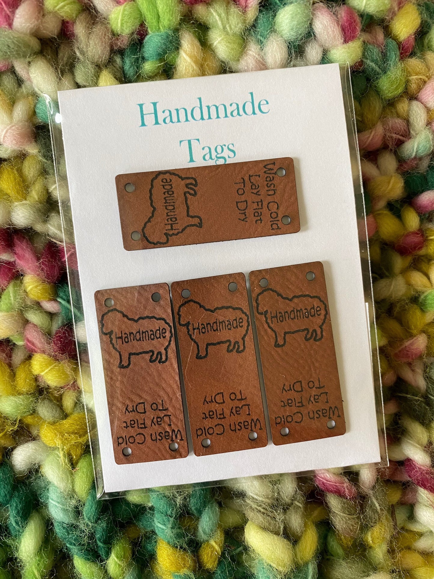 Faux Leather Handmade Tags