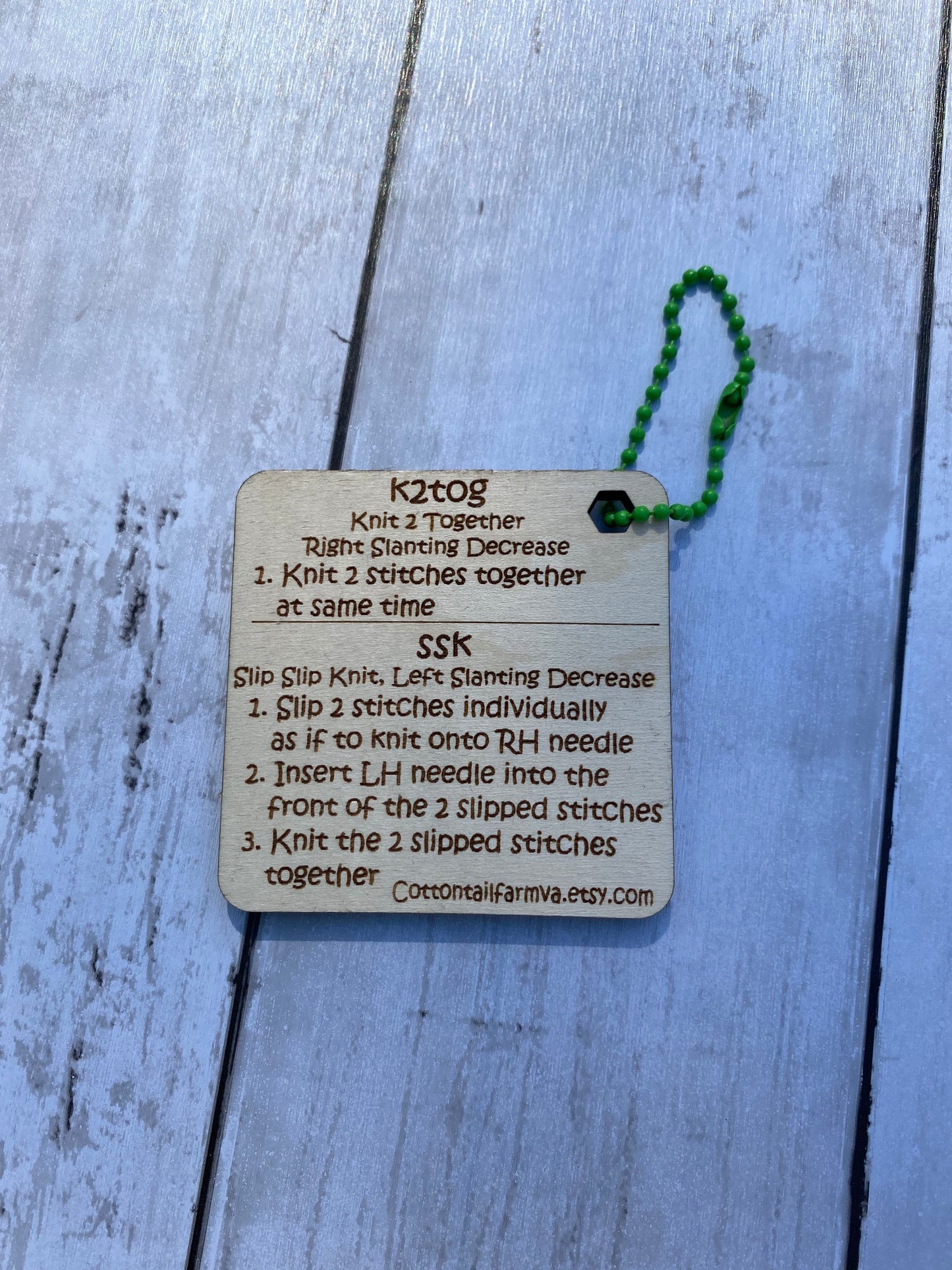 K2tog, SSK Tool, Mini Helper