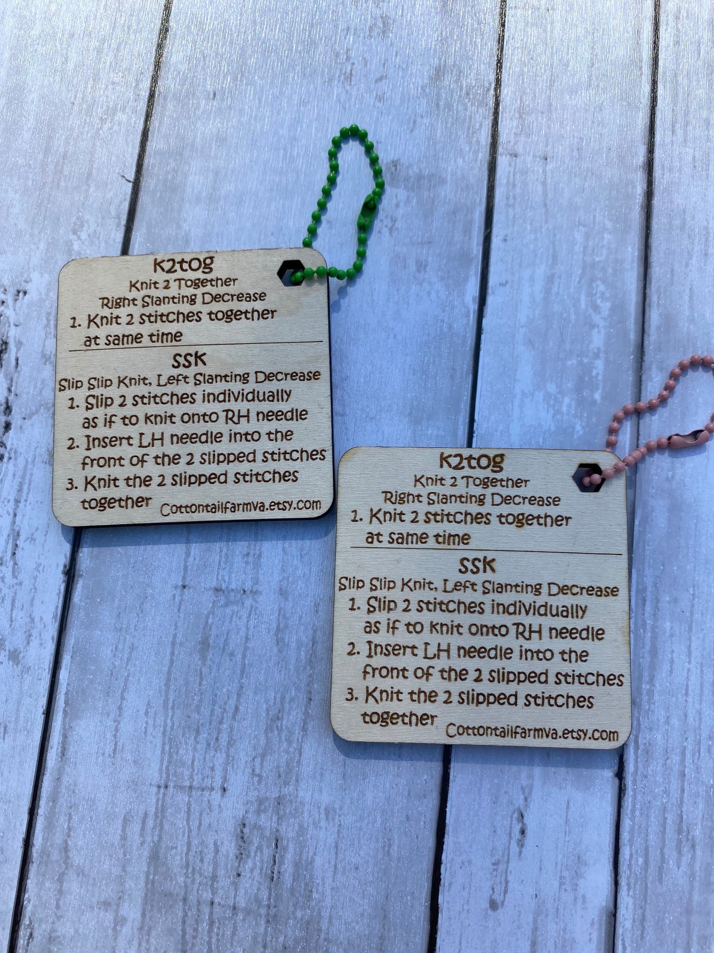 K2tog, SSK Tool, Mini Helper