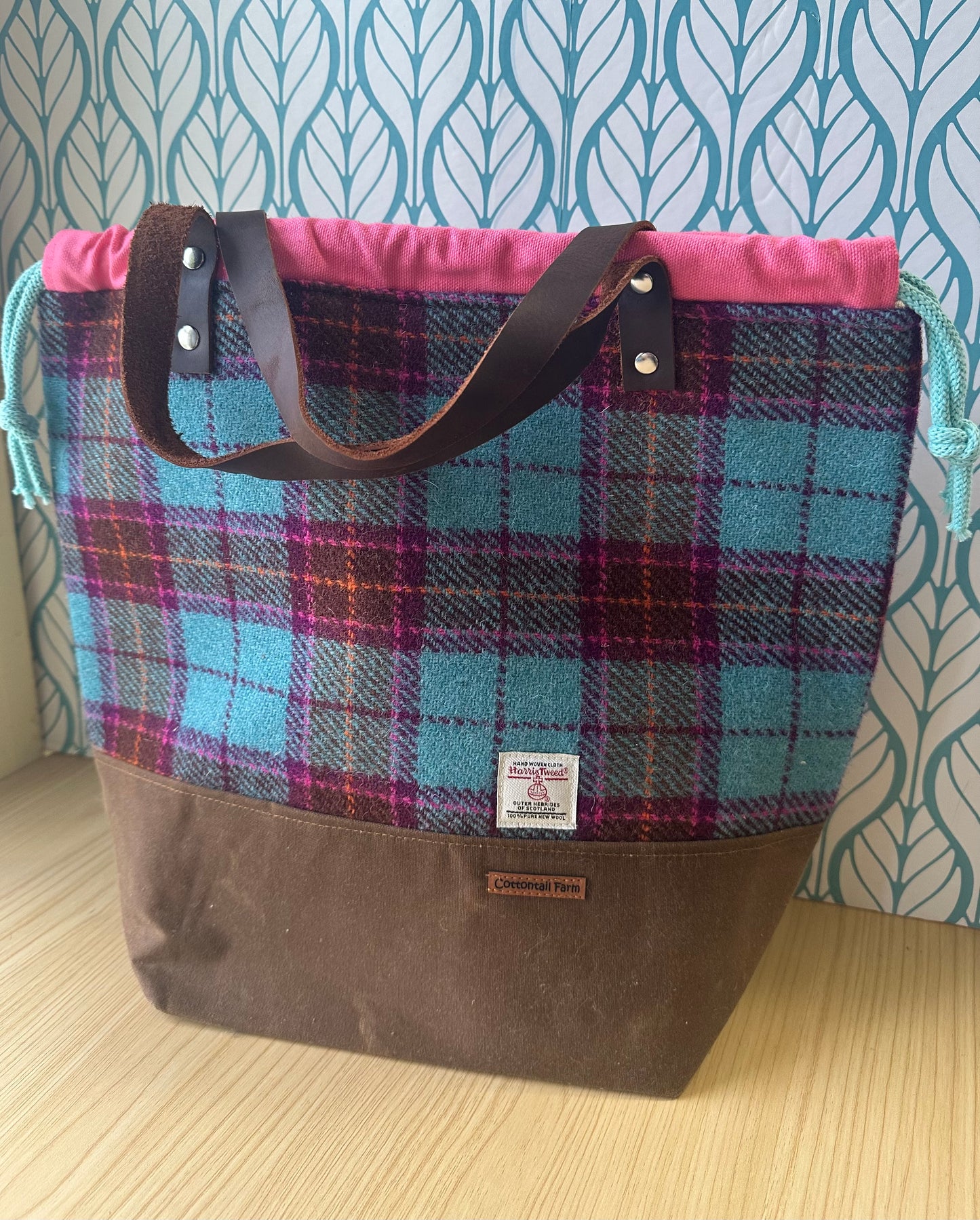 Harris Tweed Large Drawstring