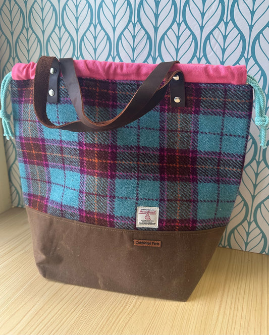 Harris Tweed Large Drawstring