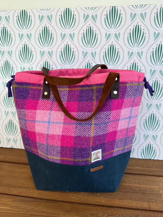 Harris Tweed Large Drawstring