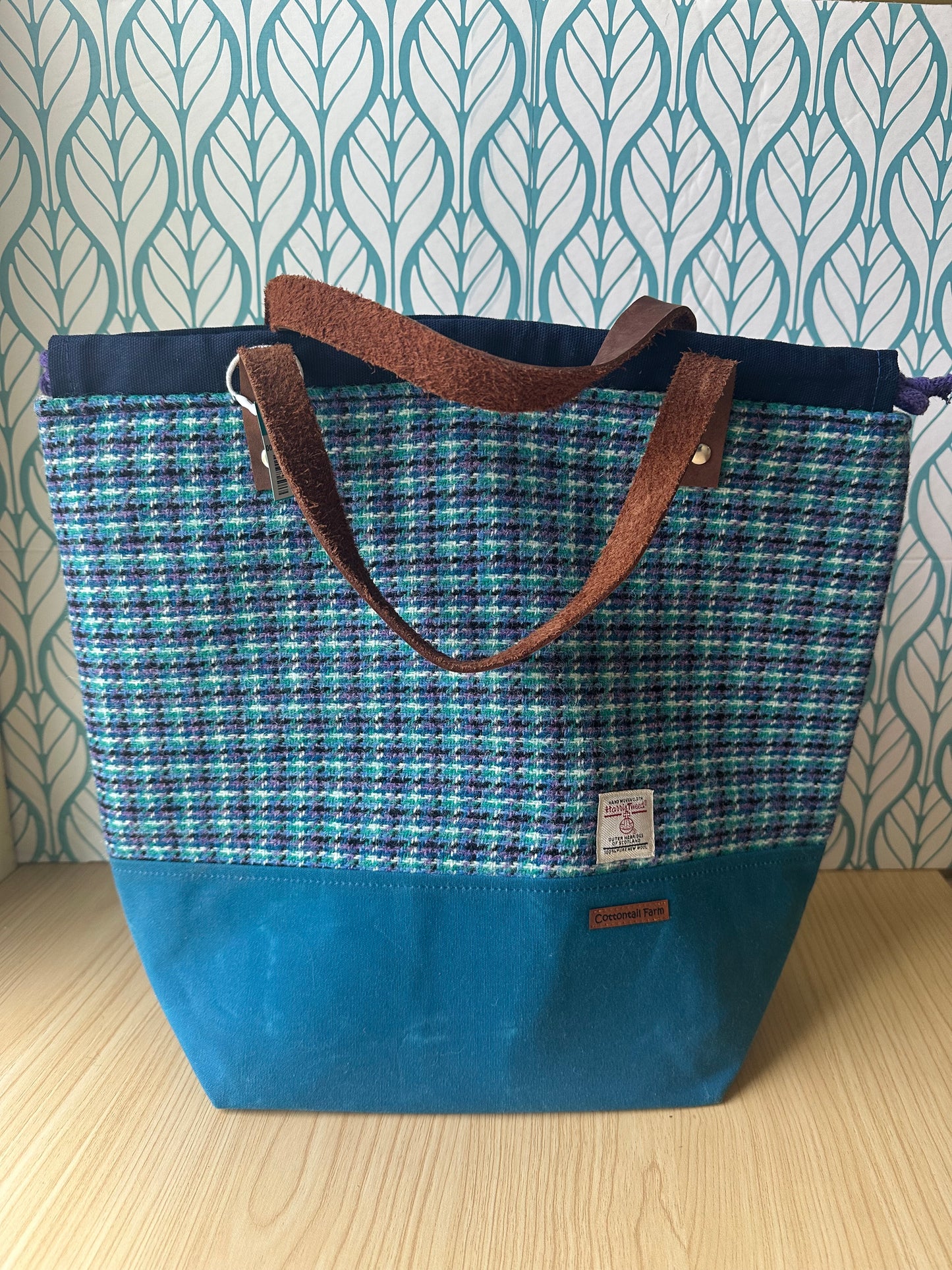 Harris Tweed Large Drawstring