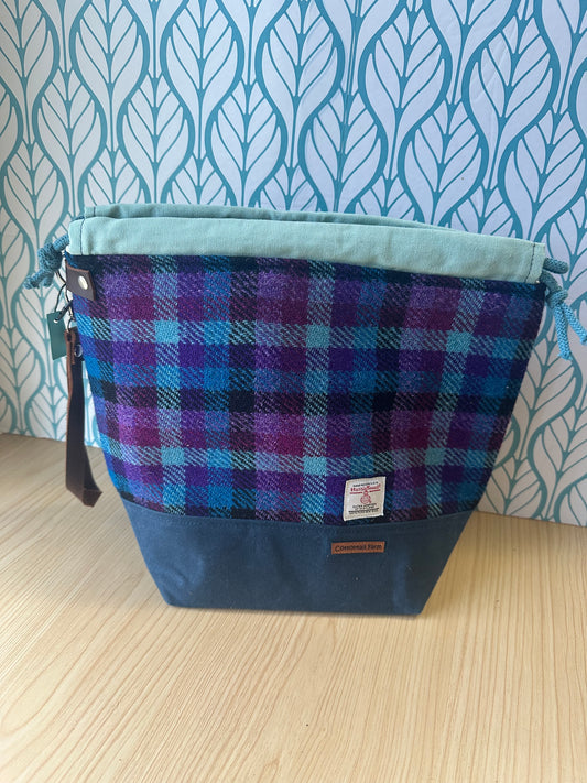 Harris Tweed Medium Drawstring