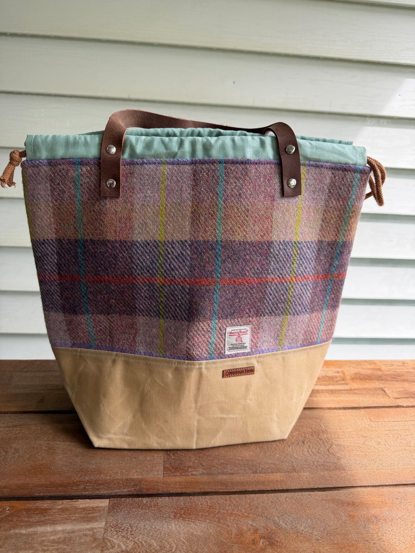Harris Tweed Large Drawstring