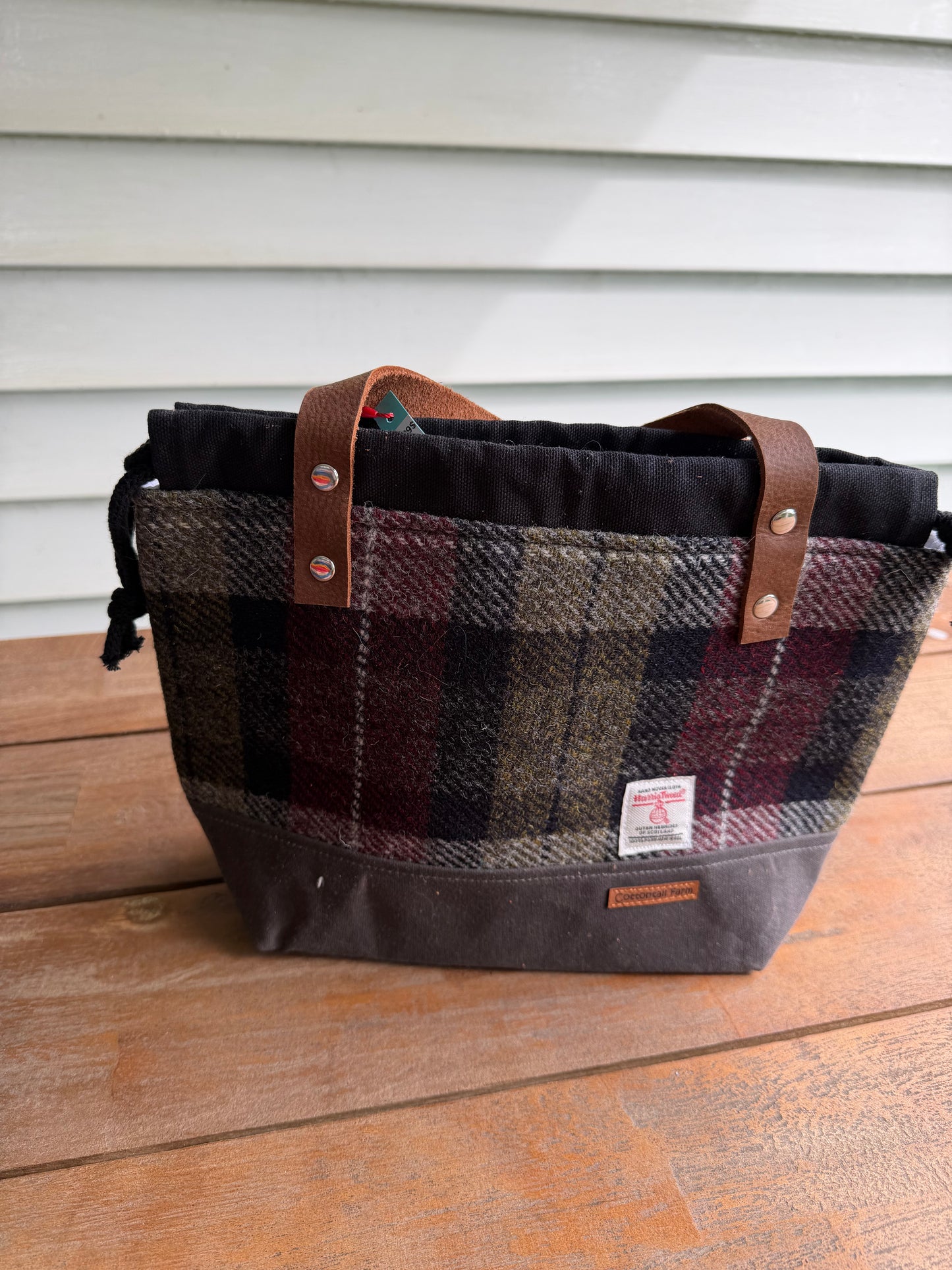 Harris Tweed Double Handle Tote