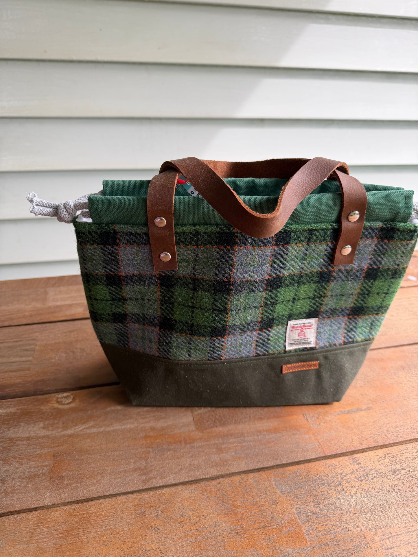 Harris Tweed Double Handle Tote