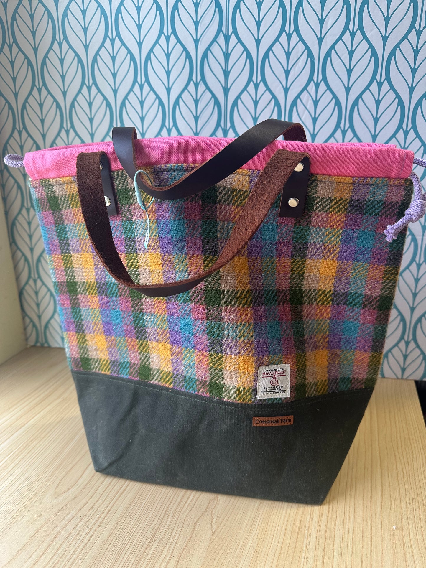 Harris Tweed Large Drawstring