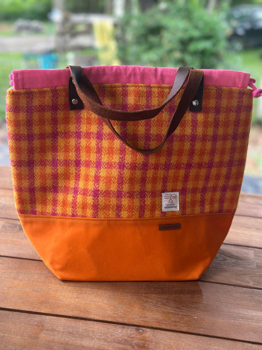 Harris Tweed Large Drawstring