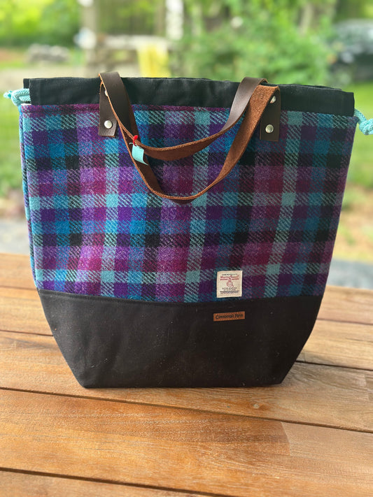 Harris Tweed Large Drawstring