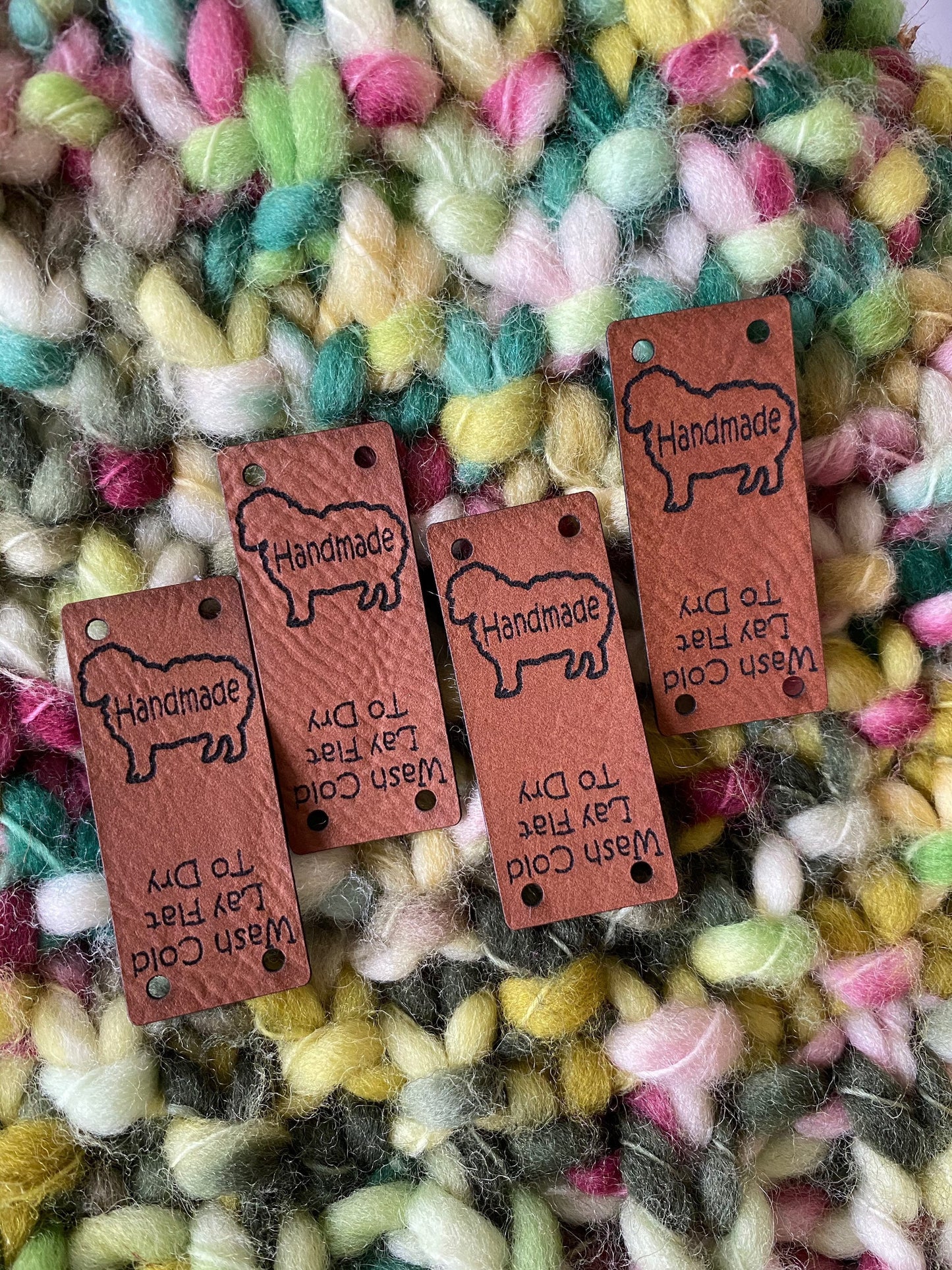 Faux Leather Handmade Tags
